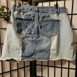 Arula Denim Patchwork Skirt‎ Size A